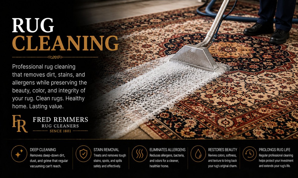 Rug Cleaning at Fred Remmers Rug Cleaners — professional rug cleaning since 1881